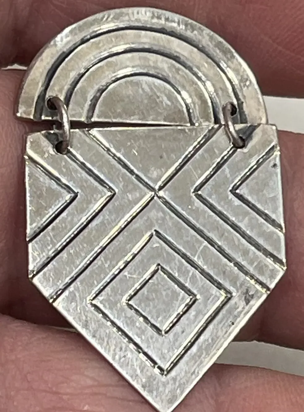 James Avery Mycenaean Swirl Sterling Silver Hinged Modernist Earrings